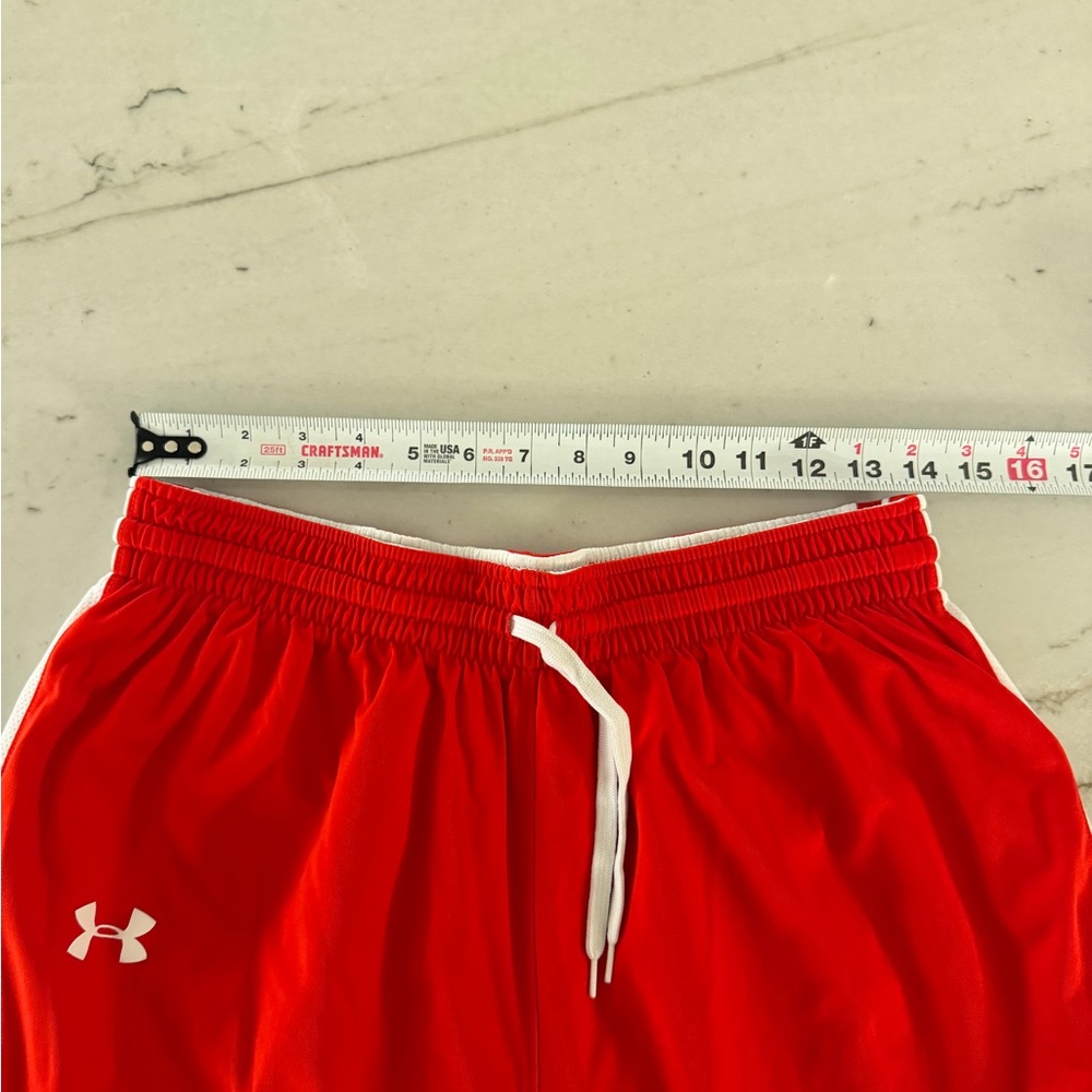 Under Armour Maryland Terrapins Terps Basketball Shorts Mens Large Red Player Is - Picture 6 of 8